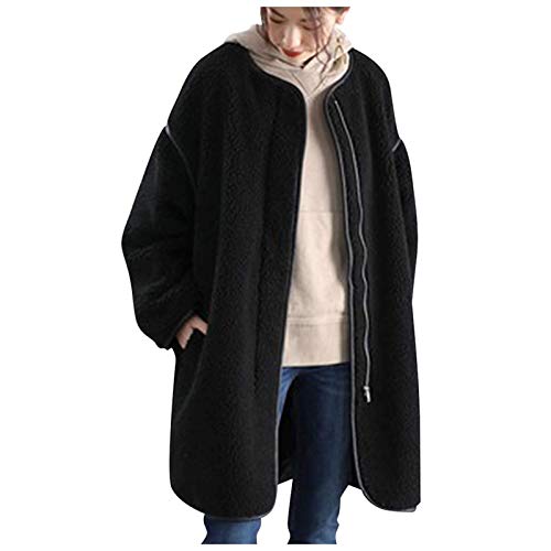 Overdose Chaqueta De Invierno para Mujer Casual Outwear Parka Cardigan Slim Coat Overcoat Invierno Abrigo