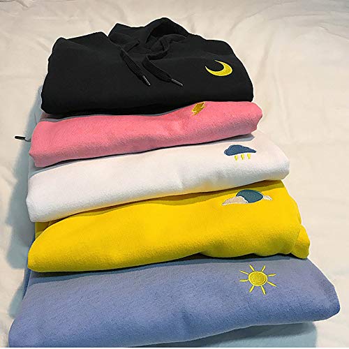 OverDose Las Mujeres De OtoñO De Manga Larga CáLida Delgada Sudadera Bolsillos Con Cremallera Sport Con Capucha Casual Blusa SeñOra Tops Sudadera Con Capucha Superior (large, Rosa)