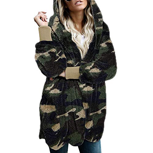 OverDose mujer Venden Mejor Sudadera con Capucha Larga Chaqueta Sudaderas con Capucha Linda Parka Outwear Chaqueta De Rebeca Largo Caliente Cuello De Piel con Capucha Chaqueta