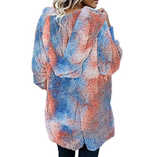 OverDose mujer Venden Mejor Sudadera con Capucha Larga Chaqueta Sudaderas con Capucha Linda Parka Outwear Chaqueta De Rebeca Largo Caliente Cuello De Piel con Capucha Chaqueta