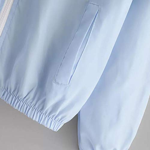 Overdose Nuevas Mujeres Manga Larga Patchwork Piel Fina Trajes Ligeros Bolsillos con Cremallera con Capucha Sport Coat Blusa