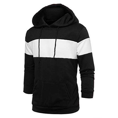 Overdose Sudadera con Capucha Larga del Remiendo De La Manga De Los Hombres Sudadera con Capucha del Mejor del Verano Sudadera con Capucha Chaqueta Outwear Abrigos Hombres Invierno Rebajas