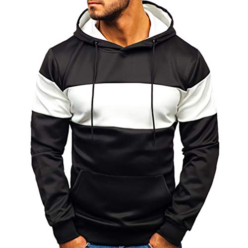 Overdose Sudadera con Capucha Larga del Remiendo De La Manga De Los Hombres Sudadera con Capucha del Mejor del Verano Sudadera con Capucha Chaqueta Outwear Abrigos Hombres Invierno Rebajas