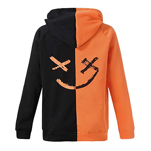 Overdose Sudadera Hombres Patchwork Slim Fit Hoodie OtoñO Moda Outwear Nueva Blusa Adolescente Top 2018 Sudadera (Small, y-Blanca)