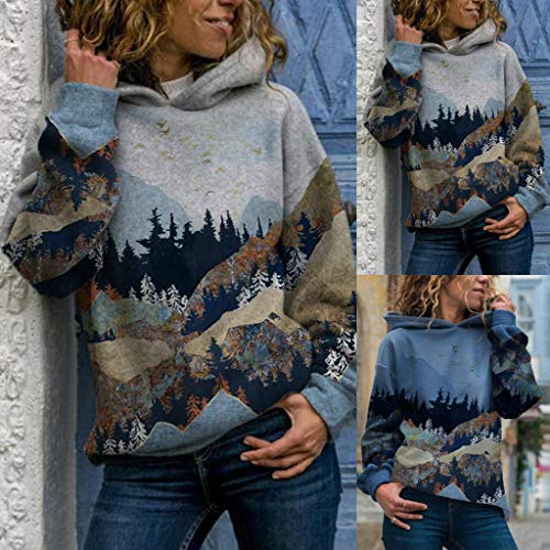 Overdose Sudadera Mujeres Manga Larga Blusa Carta Imprimir Sudadera Pullovers OtoñO CáLido Tops De Invierno Outwear