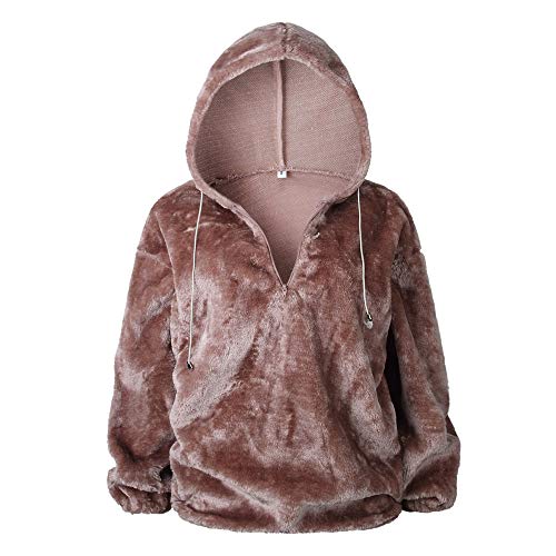 Overdose SuéTer Esponjoso para Mujer Abrigo CáLido Sudadera con Capucha De Manga Larga Sudadera Sudadera con Capucha Sudadera con Capucha De Gran TamañO