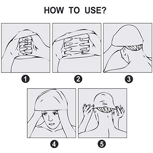 OYSJ Gorro de Baño Flora, Gorro de Natación, Vintage, Gorros de Baño para Mujer, Gorras de Baño con Estampado de Flores,Pétalos Sombrero Elegante para Mujer,Moda