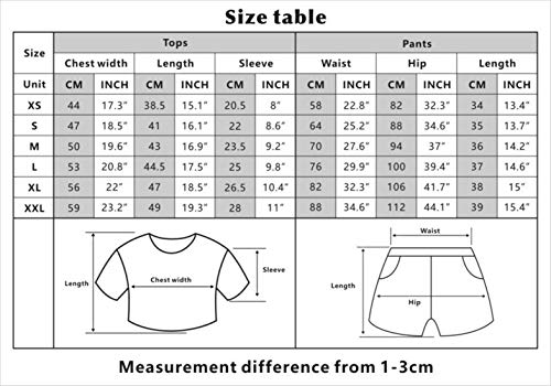 PandaOne Haikyuu!! Camisa y Pantalones Cortos de Verano para Mujer Ropa Deportiva de Voleibol(1d,L)