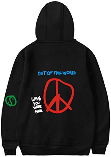 PANOZON Sudadera Mujer Impresión de Travis Scott Astroworld Hoodies con Capucha para Adolescentes Unisex Estilo Casual (M, A-Negro18)