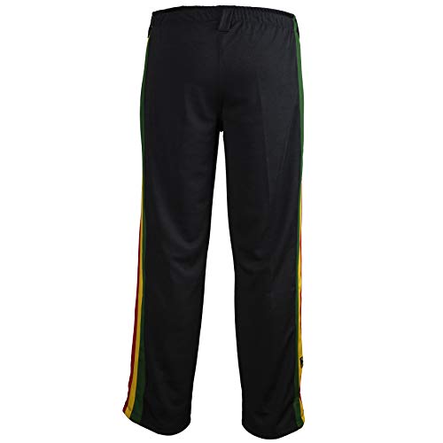 Pantalones Auténtica Brasileña Capoeira Artes Marciales para Chicos (Blanco, Jamaica, Reggae Temático) - 5-6