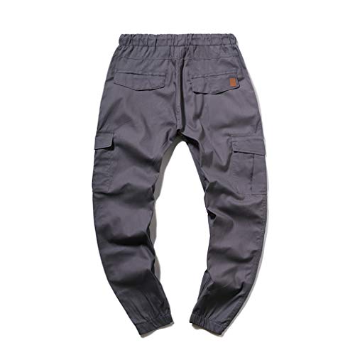 Pantalones de Trabajo Hombre Pantalon Chandal Running Elásticos Pantalones con Bolsillos Laterales Ropa de Running Deportivas Apretados Jogger Overol Chandal