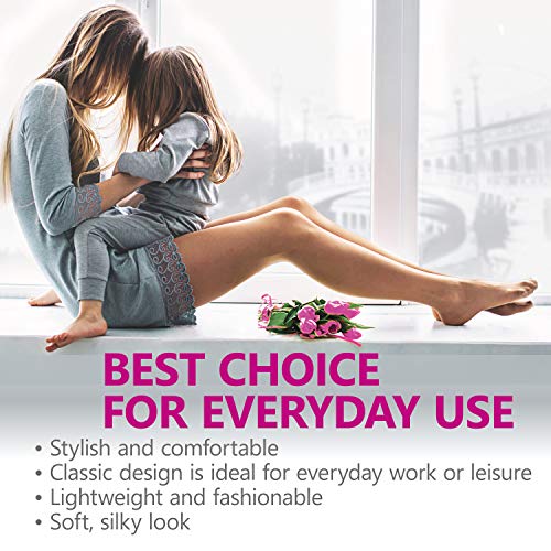 Panty de compresión16-18 mmHg- Panty de compresión graduadas- Panty autoadhesivas Negro X-Small