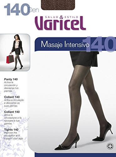 PANTY VARICEL 140 Compresión graduada. Tus piernas descansan y previene la aparición o evolución de las varices. Compresión fuerte 18/22 mmHg. (NEGRO P)