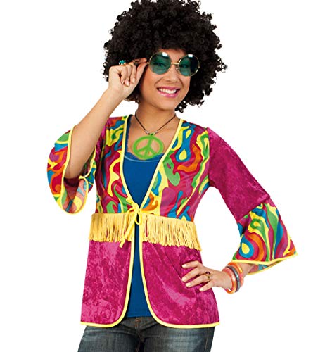 Party-Chic 12256 - Disfraz de Hippie para Mujer (Talla 46)