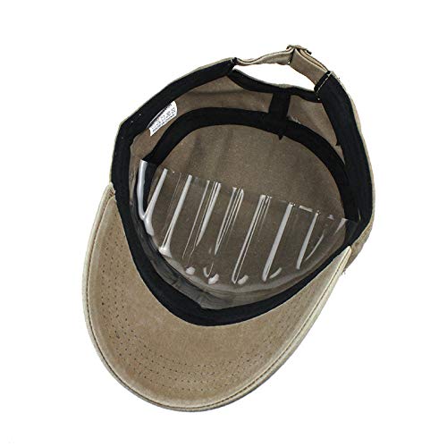 PARVAL Mujeres/Hombres Gorra del ejército Unisex Casual Algodón Soldado Sombrero de mezclilla Visera Sólida Gorra de béisbol enarbolada Cuerpo militar del ejército Gorra de gorra