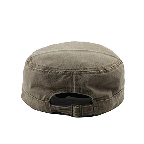 PARVAL Mujeres/Hombres Gorra del ejército Unisex Casual Algodón Soldado Sombrero de mezclilla Visera Sólida Gorra de béisbol enarbolada Cuerpo militar del ejército Gorra de gorra
