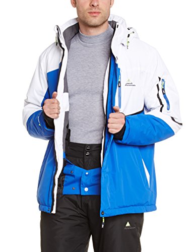 Peak Mountain Cial/ya - Conjunto térmico de Ropa Interior para Hombre, Color Negro/Azul, Talla 2XL