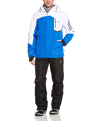 Peak Mountain Cial/ya - Conjunto térmico de Ropa Interior para Hombre, Color Negro/Azul, Talla 2XL