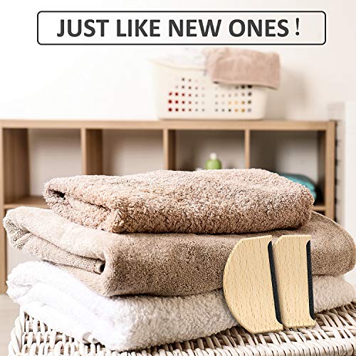 Peine Cachemira Peine Lana Afeitadora Suéter Removedor Pelusa Tela de Madera Herramienta Cepillo de Ropa Portátil Manual para Depilación Ropa Prenda Tejida Bufanda Abrigo de Lana Pantalones (3)