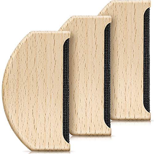Peine Cachemira Peine Lana Afeitadora Suéter Removedor Pelusa Tela de Madera Herramienta Cepillo de Ropa Portátil Manual para Depilación Ropa Prenda Tejida Bufanda Abrigo de Lana Pantalones (3)