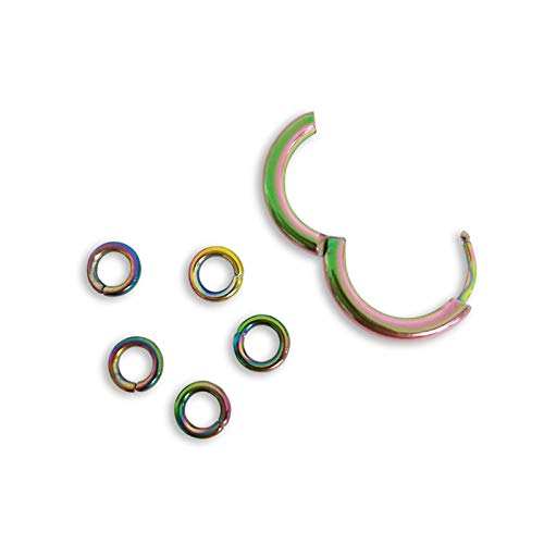 Pendientes De Moda Hombres Joyería Accesorios Círculo Pendientes Hombres Ronda Titanio Acero Hipster Rock Estilo Punk Mujeres De Moda