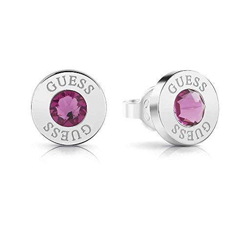 Pendientes Guess Shiny Crystals rosa acero inoxidable quirúrgico chapados rodio UBE78100 [AC1153]