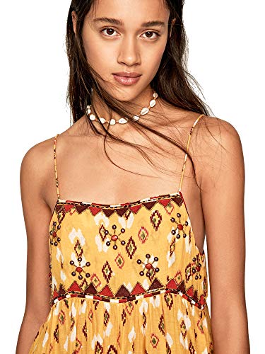 Pepe Jeans - Angie - PL952645 - Vestido Largo Boho DE Tirantes Estampado - para Mujer (XS)