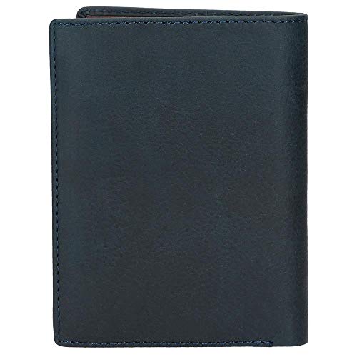Pepe Jeans Arrow Cartera vertical con monedero Azul 8,5x11,5x1 cms Piel