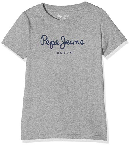Pepe Jeans Art T-Shirt, Gris (Grey Marl 933), 15-16 Anos para Niños