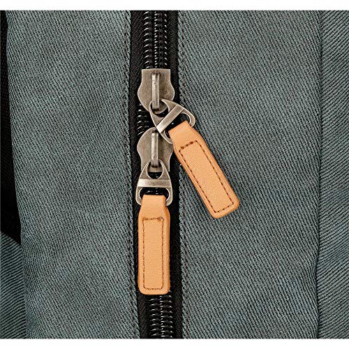 Pepe Jeans Cargo Bandolera Portatablet Gris 23x27x7 cms Algodón y PU