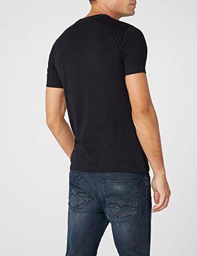 Pepe Jeans Charing PM503215 Camiseta, Negro (Black 999), X-Large para Hombre