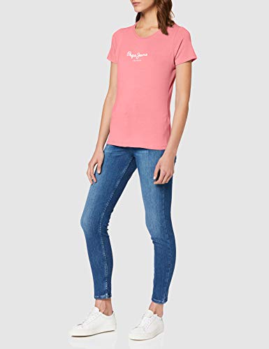 Pepe Jeans Denim Vest, Rosa (Pink 325), X-Small para Mujer
