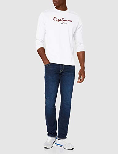 Pepe Jeans Eggo Long, Top de Manga Larga Para Hombre, Blanco (White 800), X-Large
