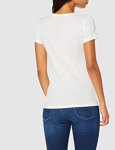 Pepe Jeans Mariah Camiseta, Marfil (Mousse 808), Small para Mujer