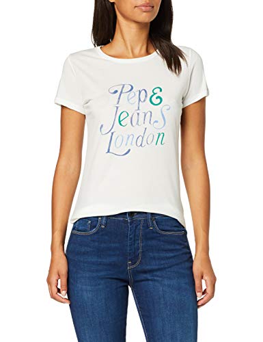 Pepe Jeans Mariah Camiseta, Marfil (Mousse 808), X-Large para Mujer
