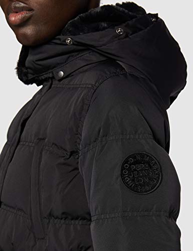 Pepe Jeans MOLI Abrigo, Negro (999), Medium para Mujer