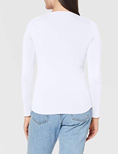 Pepe Jeans New Virginia LS PL502755 Camiseta, Blanco (White 800), Large para Mujer