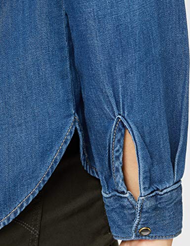 Pepe Jeans Nina Blusa, Azul (Denim GF8), Small para Mujer