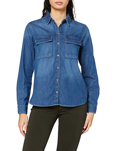 Pepe Jeans Nina Blusa, Azul (Denim GF8), Small para Mujer