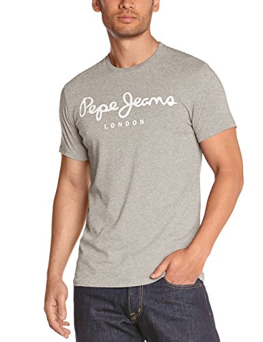 Pepe Jeans Original Stretch Camiseta, Gris (Grey Marl 933), Medium para Hombre