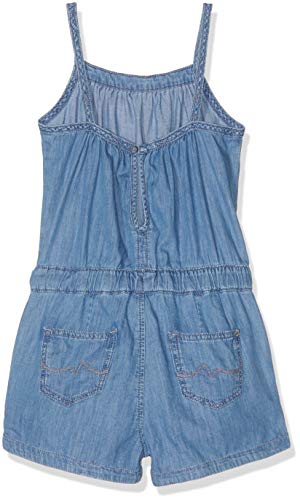 Pepe Jeans Shelly Pantalones de peto, Azul (Lightweight Denim Denim 000), 15-16 años (Talla del fabricante: 16) para Niñas