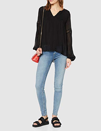 Pepe Jeans Tonia Blusa, Negro (Black 999), X-Small para Mujer