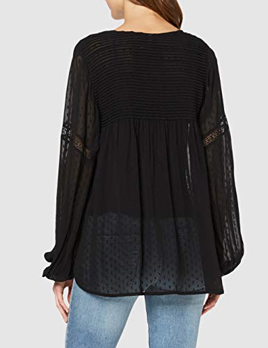 Pepe Jeans Tonia Blusa, Negro (Black 999), X-Small para Mujer