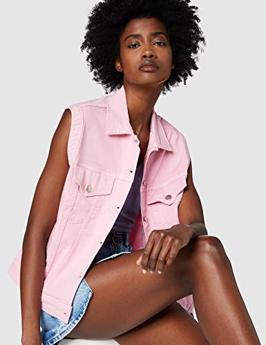 Pepe Jeans Winona Colour Chaleco, Rosa (Chewing Gum 334), Small para Mujer