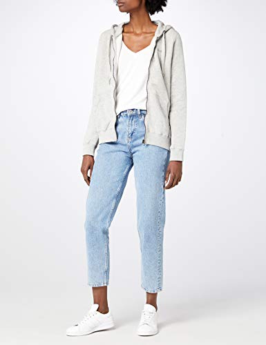 Pepe Jeans Zip Thru Ladies, Sudadera con Capucha para Mujer, Gris (Grey Marl), XXL