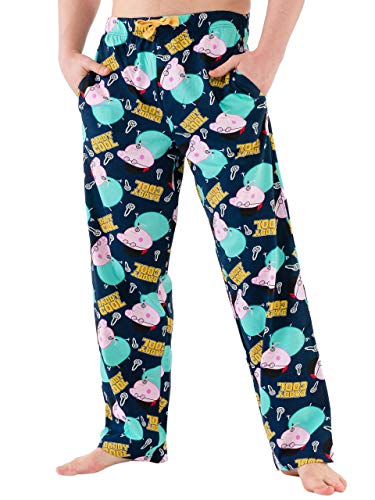 Peppa Pig Pantalones de Pijama para Hombre Papa Pig Multicolore Medium