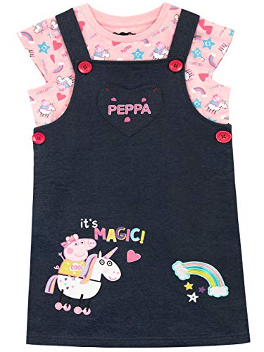 Peppa Pig Set de Overol para Niñas Unicornio Multicolor 6-7 Años