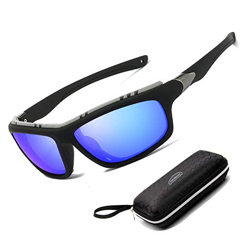 Perfectmiaoxuan Gafas de sol polarizadas para hombre mujer/Golf de pesca fresco Ciclismo El golf Conducción Pescar Alpinismo Deportes al aire libre Gafas de sol (blue)