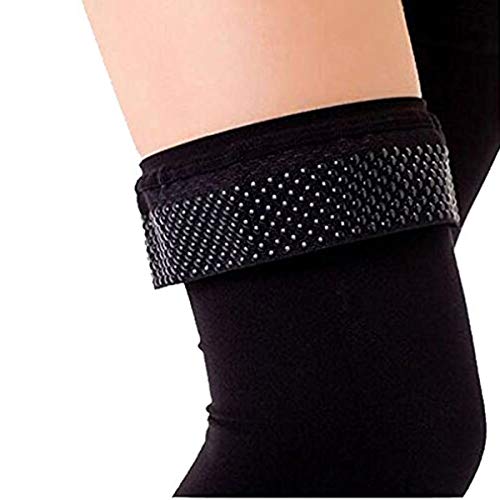 Petyoung Compresión Muslo Medias altas 23-32-mmHg Ayuda de alivio para prevenir venas varicosas (Color : Black, Size : M)