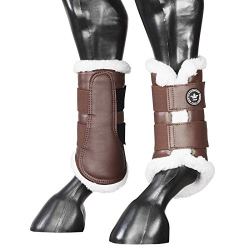 PFIFF 102035 Merida - Polainas de Trabajo Cerradas, Forradas, Color marrón, Talla S